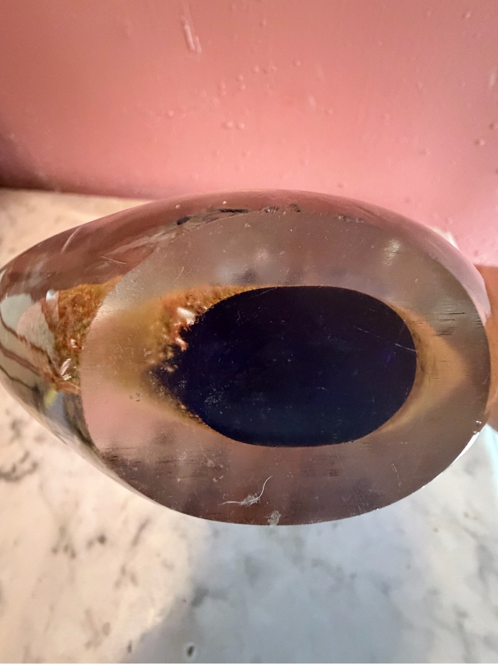 Hand-Blown Glass Fish Aquarium Sculpture - Yellow Blue Fish Design paperweight - Picture 8 of 8